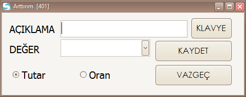 İndirim Müşteriye indirim uygulanmak isteniyor ise İndirim seçimi ile müşteri siparişine tutar olarak ya da oran olarak indirim sağlanabilir.