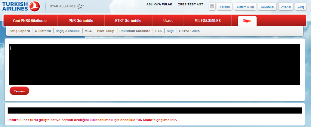 3.6.6.8 YAġ HESAPLAMA Yolcuların uçuģ günü tam yaģının hesaplanması için kullanılan