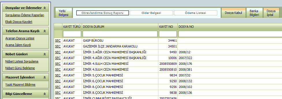 Ödeme Raporlarınızın çıktısını almak istiyorsanız üst menüdeki ÖDEME RAPORLARI butonunu tıklayınız.