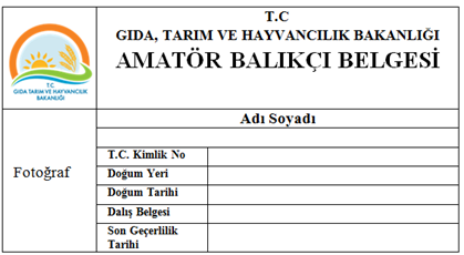 Amatör balıkçı belgesi ve gerçek kişiler için su ürünleri ruhsat tezkeresi verilme esasları yeniden düzenlenmeli amatör balıkçı belgesi alma