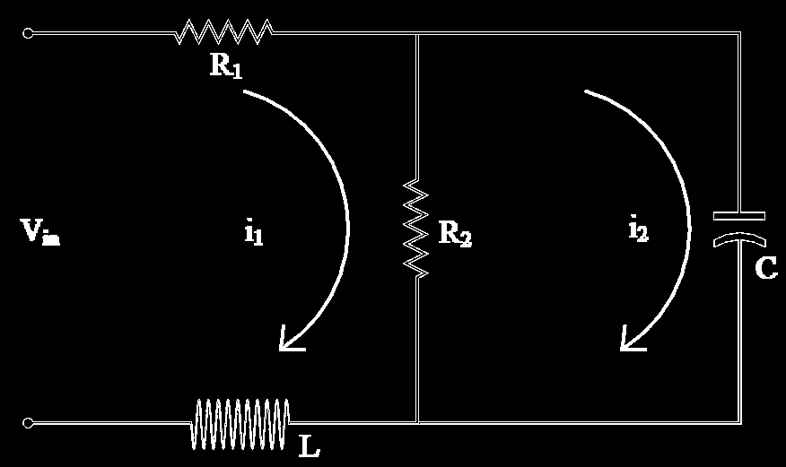 Elektriksel sistem örnekleri İki çevrim içinde Kirchoff Voltaj Kanunu uygulanırsa Soldaki çevrim için Sağdaki çevrim için v elemanın iki