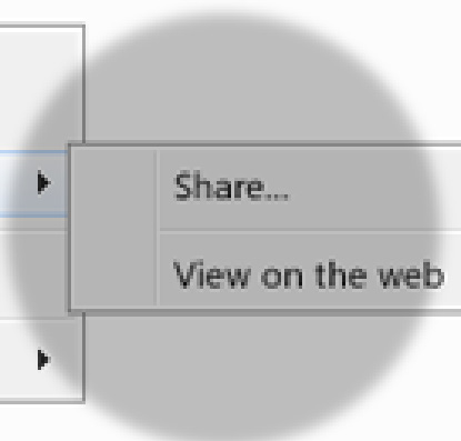 On the web Select a file or folder and click the Share button to add people and set their permissions.