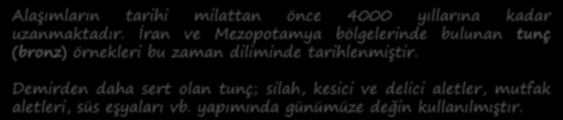 Alaşım, bir metal elementin en az bir başka element (metal, ametal) ile homojen karışımıdır. Elde edilen malzeme yine metal karakterli bir malzeme olur.