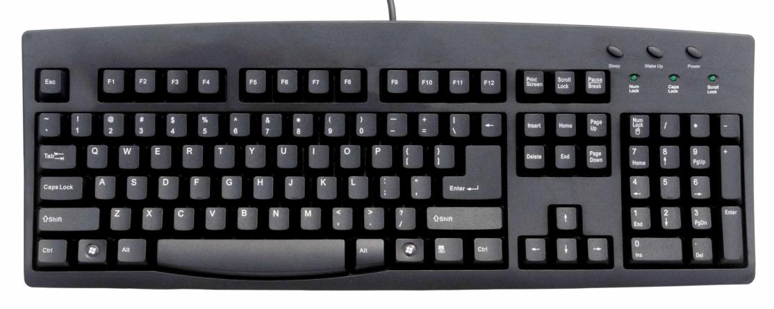 Klavye (Keyboard) Bilgisayara dışarıdan veri girmek ve programları kontrol etmek
