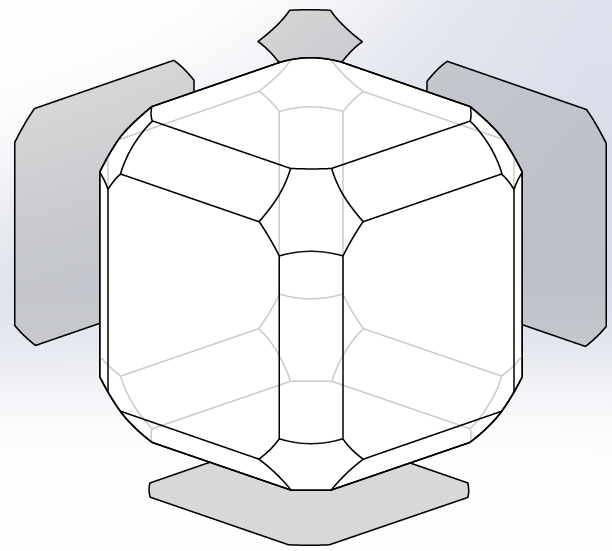 Şekil 10: Görüntü Seçicisi Standart olan Sol, Üst, Ön, Alt, Sağ ve Arka görünüşlerinden istenilen görünüşü ekrana gelecek şekilde modeli döndürür ve yakınlaştırır.