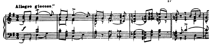 47 Şekil 6.2. 'A' bölmesinin 'b' teması: 12. - 16. ölçüler B bölmesi Sol majör tonunda, 'Poco piu mosso' (biraz daha haraketli) ibaresi ile gelir.