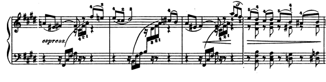 60 Bölümün başlığı: Allegro moderato (Orta tempoda, canlı) Gelişmiş üç bölmeli formda yazılmıştır.
