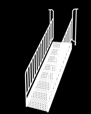 3 BASAMAKLI ARA MERDİVEN Merdiven 150cm lik platformdan 200 cm platforma erişebilecek şekilde imal edilecektir. Merdivenlerin basamak yüksekliği minimum 130 mm, maksimum 200 mm.