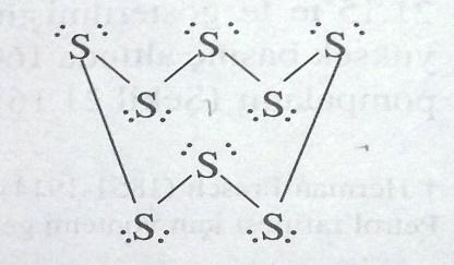 Bunlar; Rombik kükürt (S 8 ) ve monoklinik kükürt (S 8 ) rombik kükürt termodinamik açıdan daha kararlıdır.