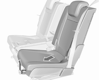 Esnek koltuk sistemi (FlexSpace) Koltukları 1. konuma getirme Koltuklar, Güvenlik Sistemleri 43 Tutamağı çekin ve 1. konuma getirmek için koltuğu enlemesine arka tarafa doğru itin.