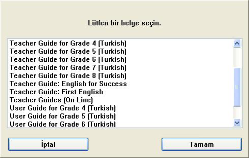 Kayıt Yöneticisinde Yardım menüsünün altındaki Belgeleme seçeneği tıklandığında yandaki ekran gözükmektedir.