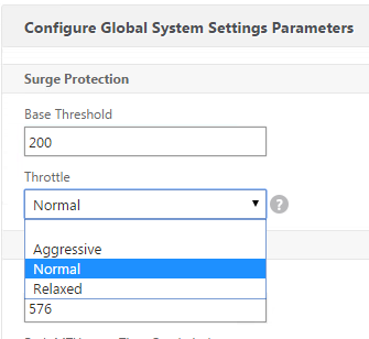 Surge Protection Global Ayarlar Netscaler GUI 1. System>Settings altında Change Global Settings i seçelim. 2.
