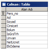 VERİTABANI DERSİ SORULARI 1) SirketVT adlı veritabanı oluşturunuz. Yukarıdaki tabloları uygun veri türleri kullanarak SQL komutlarıyla tasarlayınız.