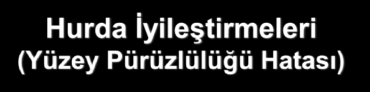 [42 Yüzey Pürüzlülüğü iyileştirme çalışmalarında S 500 CF kesme sıvısı denemeleri başarılı olarak sonuçlandırılması sonucunda hattın tüm tezgahlarında