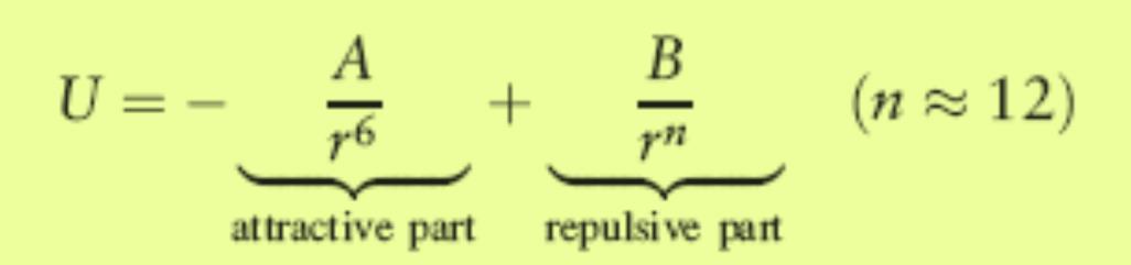 Van der Waals Bağları Van der Waals bağı yüklenmemiş yani şarj olmamış atomlar arasında bir çift
