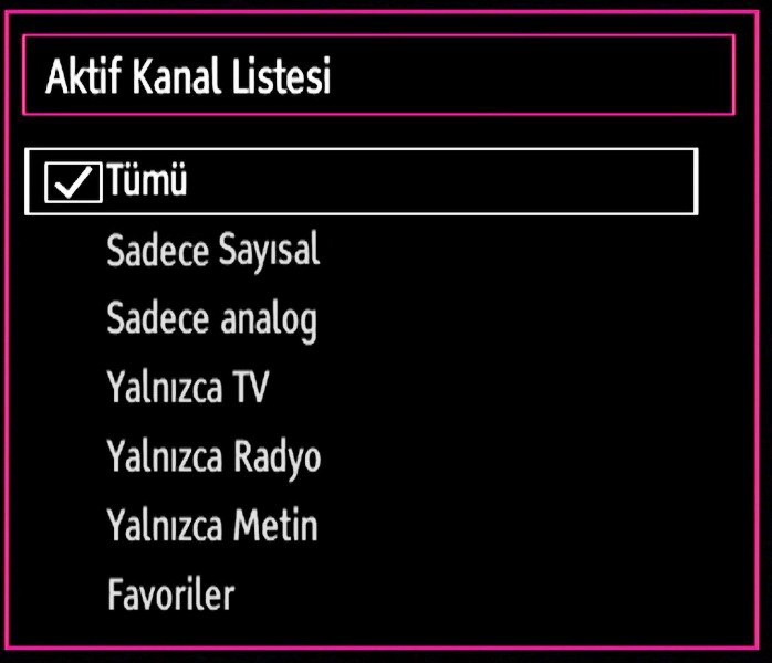 Kilitlemek istediğiniz kanalı seçip, Lock (Kilitle) seçeneğini seçiniz. Devam etmek için, OK tuşuna basınız. Ebeveyn kontrol PIN numarasını girmeniz istenecektir.