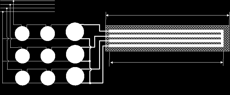 DENEY DÜZENEĞİ VE ÖLÇME Magnetik alanların oluşturulması için 3 adet 220 / 5 Volt 5 kva tek fazlı transformatör ve altı adet varyak kullanılmıştır. Deney düzeneği aşağıda görülmektedir.