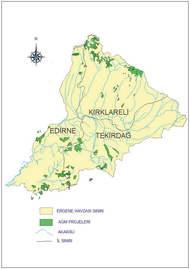 EROZYONLA MÜCADELE EDİLİYOR Ergene Havzası nda 142.834 hektar alanda a açlandırma erozyonla mücadele ve ıslah çalı ması yapılmı tır.