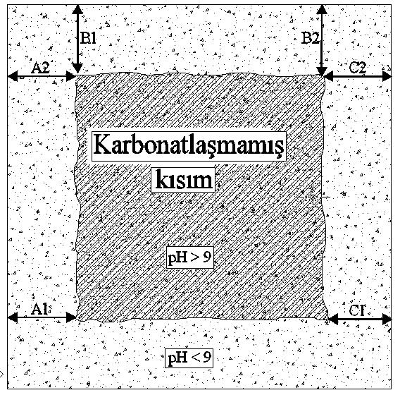 uygulanmıştır. Her bir zaman dilimi için 6 şar adet olmak üzere farklı zamanlarda toplam 18 adet 100 mm lik küp numune hızlandırılmış karbonatlaşma deneyi için hazırlanmıştır.