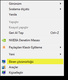 Geri dönüşüm kutusu özelliklerine ulaşmak için geri dönüşüm kutusu üzerinde sağ tıklanır ve açılan menüden özellikler seçilir. Böylelikle geri dönüşüm kutusu özellikleri isimli iletişim kutusu açılır.