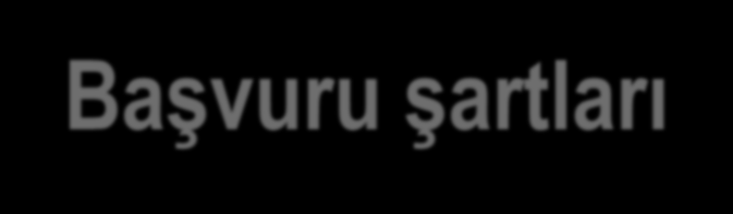 Temel Kriterler Başvuru şartları AB KOBİ kriterlerine uyan firmalar Max 50 Mio Euro yıllık ciro veya 43 Mio Euro yıllık bilanço Max 250 çalışan Büyük şirketlerin