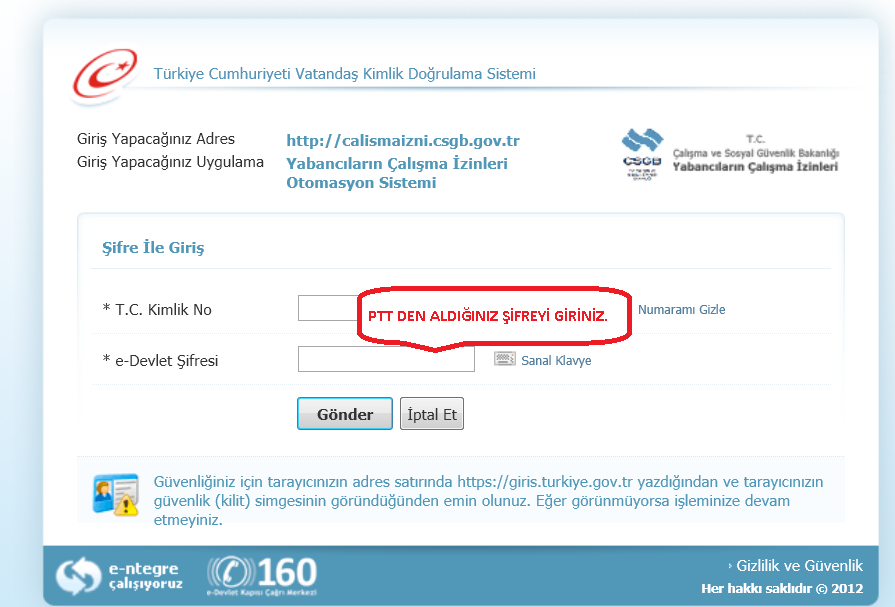 BAŞVURUMUZA BAŞLARKEN 1. Başvurularınız için doğrudan e-devlet Kapısı üzerinden (www.turkiye.gov.