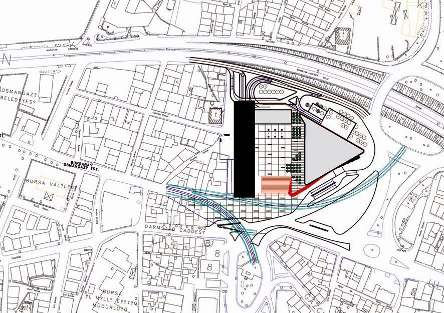 istasyonu Ticari merkez Hedef 2: Merinos ile Meydanı buluşturmak (kuzey-güney) Sosyal-kültürel merkez ile ticari merkezin bütünleşmesi,