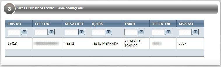 2. Kısımda sorgulama yapmak istediğiniz tarih aralıklarını kutucukların yan tarafında bulunan takvim butonuna basarak seçiniz ve ARA butonuna tıklayınız. 3.