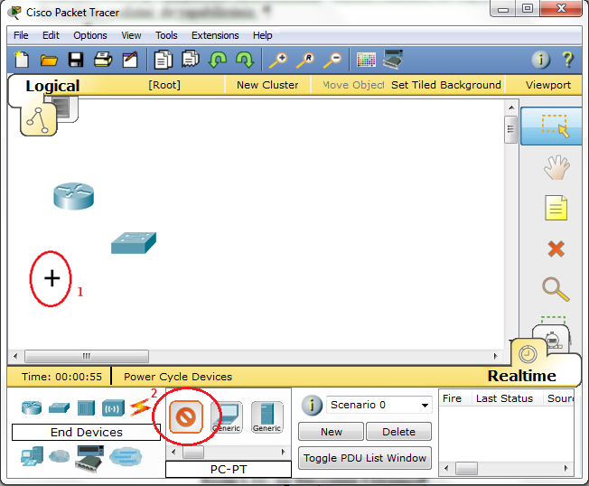 Günümüzde bir Network Uzmanı için yeterlilik kazandırabilecek tüm gerekli altyapı bu program tarafından sağlanmaktadır. 3.Cisco Packet Tracer Programının Genel Yapısı Resim 2.