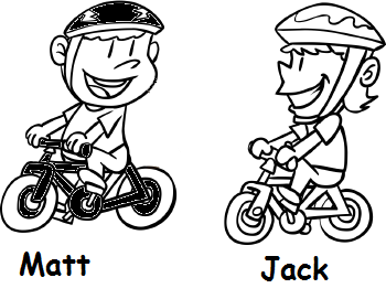 Jack: I have got a new bike. Matt: I have got a bike, too. is black and your bike is white. a) Yours b) Hers c) Mine d) His 2012 KGS İngilizce Testi 6.