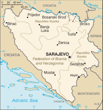 II BOSNA HERSEK Bosna Hersek, 1992 yılında yapılan bir referandumla Yugoslavya dan ayrılarak bağımsızlığını ilan etmiģtir. Sırbistan ile Hırvatistan arasında 51.