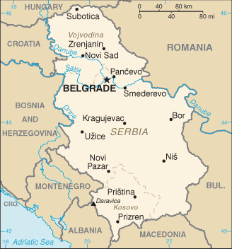 I SIRBĠSTAN Eski Yugoslavya nın doğu bölgesinde, yaklaģık 88.