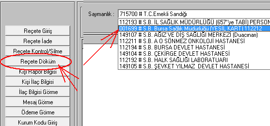 Eczane Programında Bildirim İşlemleri Tamamlanmıştır.