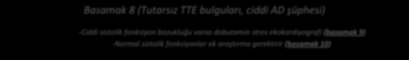 Basamak 5 (Ciddi AD) Ciddi AD saptanması durumunda aşağıdakiler sorgulanmalıdır, aşağıdakilerden herhangi biri varsa basamak 12.