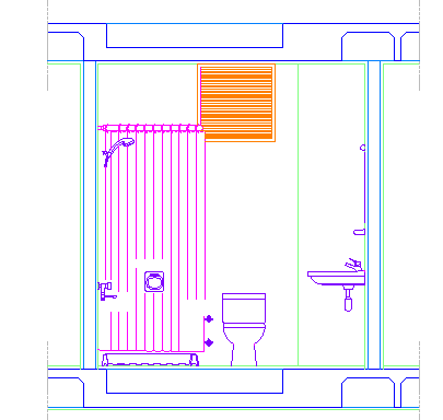 5.1.2. WC de Sıhhi Tesisat Detay Şekil 5.3: A-A kesiti Binalarda tuvaletler alaturka ve alafranga olarak düzenlenebilir.
