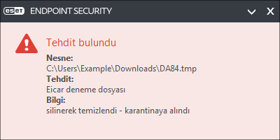 3.8.1.1.1 Sızıntı algılandı Sızıntılar sisteme web sayfaları, paylaşılan klasörler, e-posta veya çıkarılabilir aygıtlar (USB, harici diskler, CD, DVD, disket, vb.