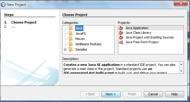 Netbeans ile Uygulama Geliştirme Kurduğumuz NetBeans 7.3.1 IDE programını çalıştırarak ilk proje ve uygulamamızı gerçekleştirelim.