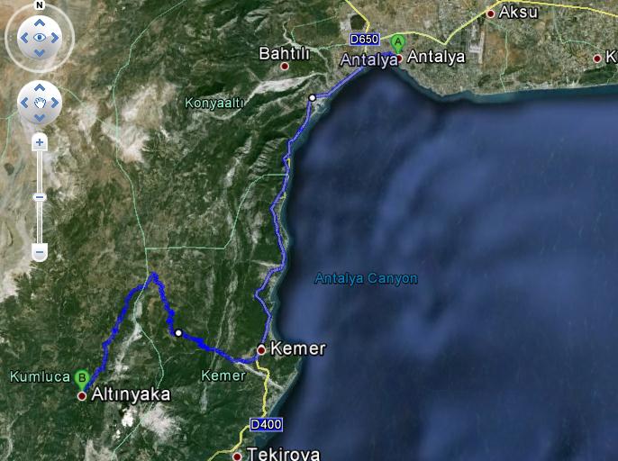 Proje Alanı Şekil 35 Proje Sahasına Gidiş Güzergahı 48 Altınyaka Köyünden sonra proje sahasına mevcut stabilize-toprak yollarla ulaşmak mümkündür.