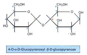 MALTOZ (α-d-glukopiranozil-(1-4)-glukopiranoz): Maltoz, iki glukoz molekülünün Glc(α1 4)Glc biçiminde