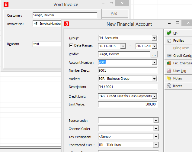 E-arşiv faturasının iptal edilmesi (Void) E-arşiv uygulaması ile fatura iptal süreci değişmiştir. Void Invoice fonksiyonu kullanılır, sistem ek olarak iptal sebebi (Reason) girmenizi isteyecektir.