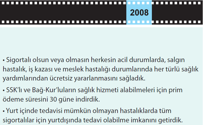 Sağlıkta DönüĢüm Programı nın