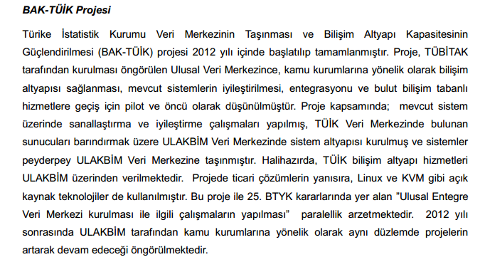 BAK-TÜİK Projesi Kaynak: http://www.ulakbim.