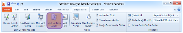 9. Sunum sırasında bir slaydı atlamak veya sonraki slaytlara kolaylıkla erişmek için bu küçük resimler kullanılabilir.