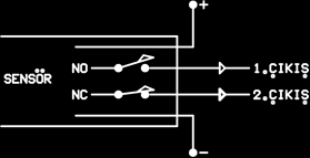 Şekil 13.12 Şekil 13.12 de sensör üzerine ışık düştüğü zaman çıkış uçlarının elektriki durumu görülmektedir.
