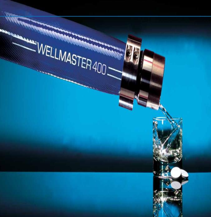 WELLMASTER Yer Altı Suyu Pompa Hortumu Wellmaster, yer altı suyunun çıkarılmasında kullanılmak üzere geliştirilmiş yenilikçi, kanıtlanmış, esnek bir ana düşey boru