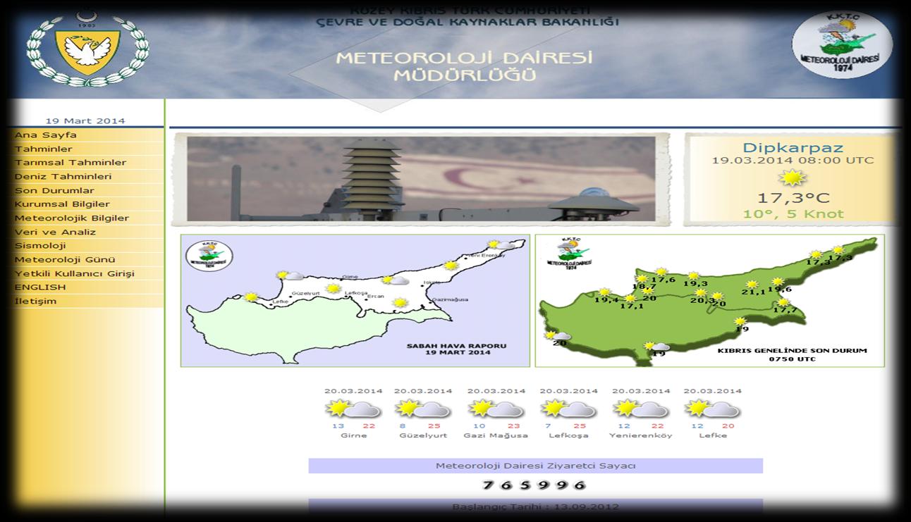 Web Sayfamız : Her türlü meteorolojik ürün