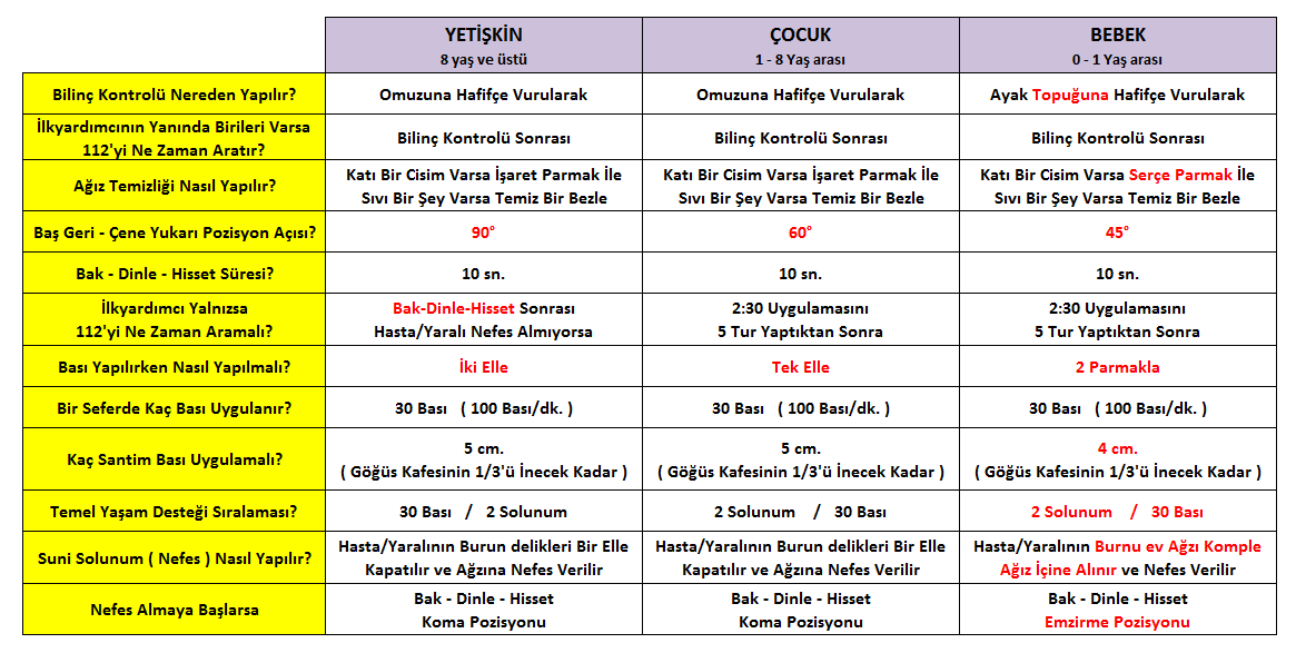 TEMEL YAŞAM DESTEĞİ