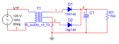 11. Aşağıdaki devreleri bir simülasyon programında kurup tepeden tepeye 10V genlikli, frekansı 1kHz olan 12.