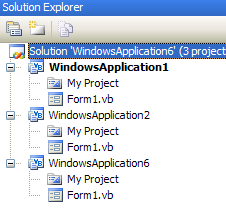 Visual Studio 2005 IDE Properties penceresinin açar Tüm dosyaları gösterir Pencere içeriğini yeniler Kod penceresini açar Class diagram penceresini görüntüler Formu görüntüler Başlangıç projesi