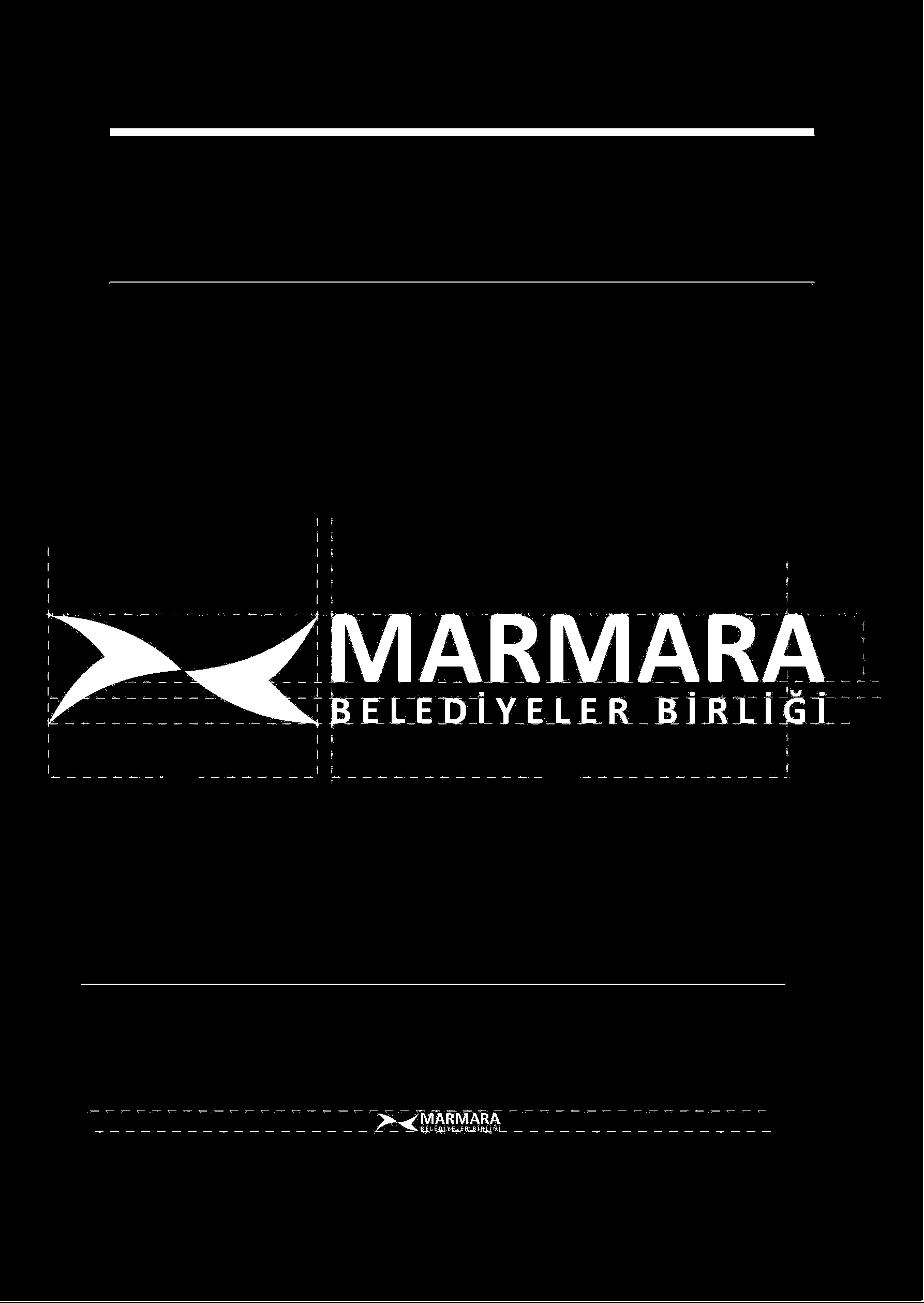 1.4 Logo Yatay Siyah Beyaz ve Minumum Ölçü Kullanım İlkeleri Marmara Belediyeler Birliği logosu ekteki Cd de elektronik ortamdaki hali ile kullanılmalıdır.